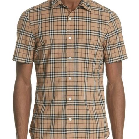 burberry short sleeve button|burberry short sleeve polos.